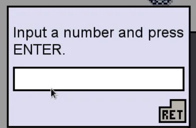 Screenshot of one of the game's input modals.