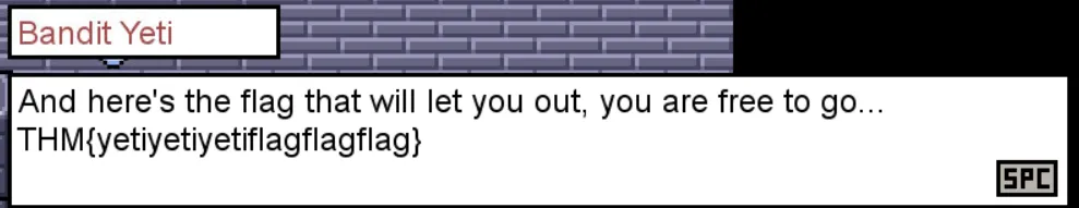 Screenshot of an in-game NPC interaction.
