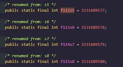 The code for class C0754RCode.