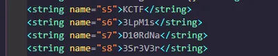 The strings.xml file.
