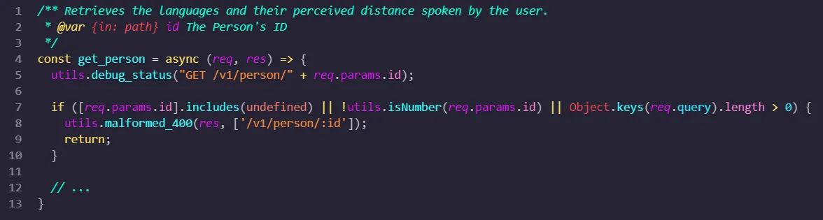 An initial backend script