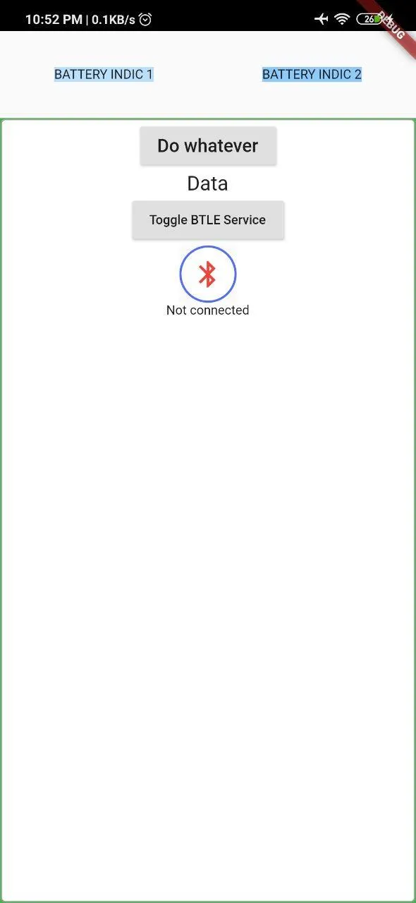 screenshot of a phone displaying the app showing connected data collectors
