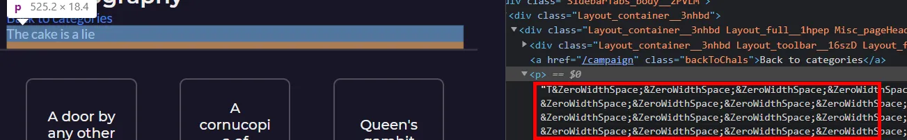 ZWS in the code