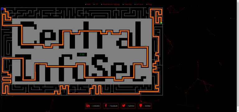 Completed maze