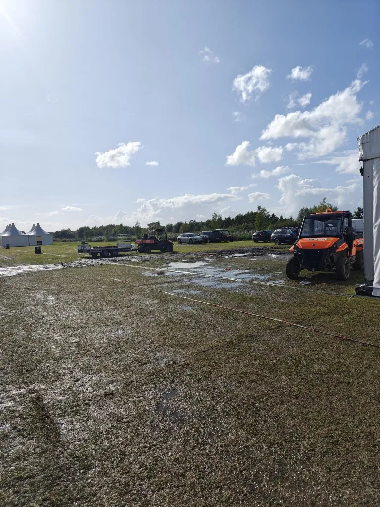 a picture of a wet plain