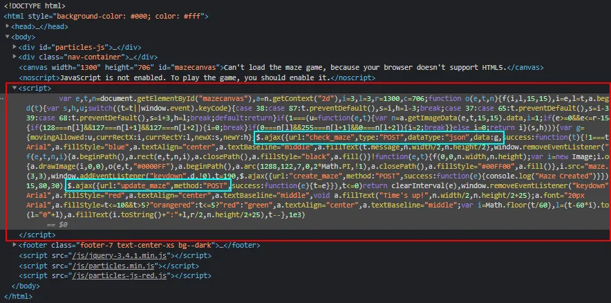 Page script