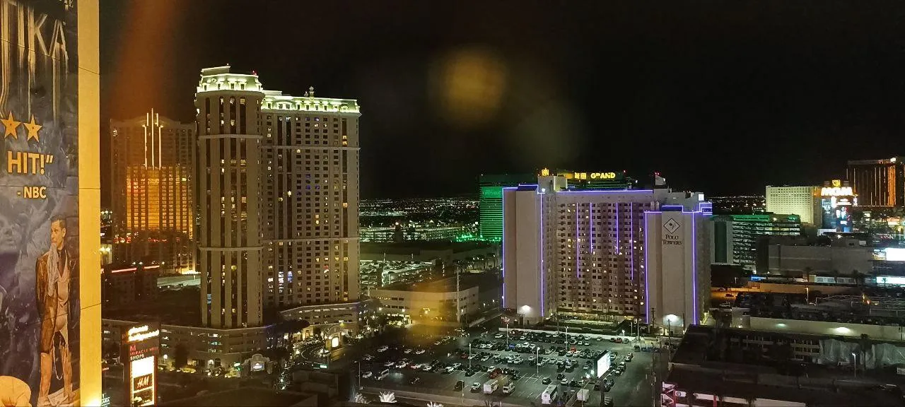 The view from the hotel room